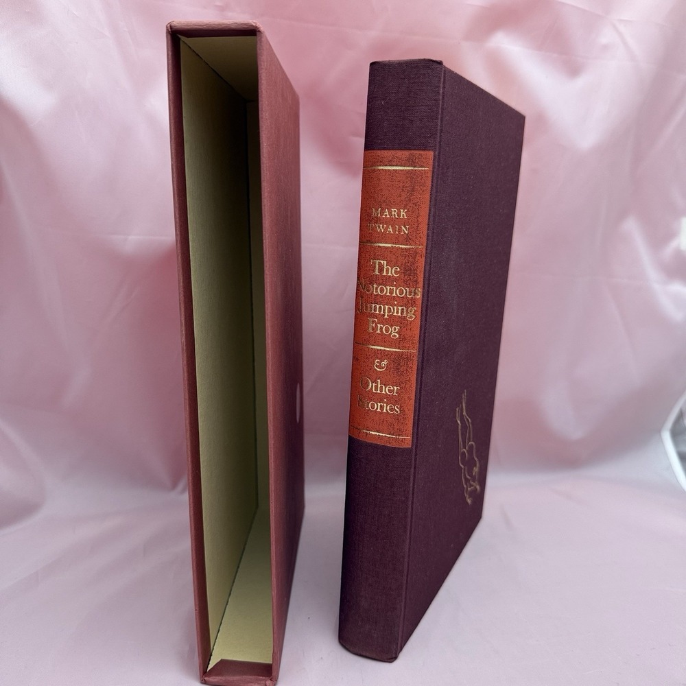 Mark Twain Notorious Jumping Frog Other Stories Heritage Press 1970 Slipcase